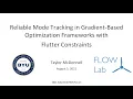Reliable Mode Tracking in Gradient-Based Optimization Frameworks with Flutter Constraints