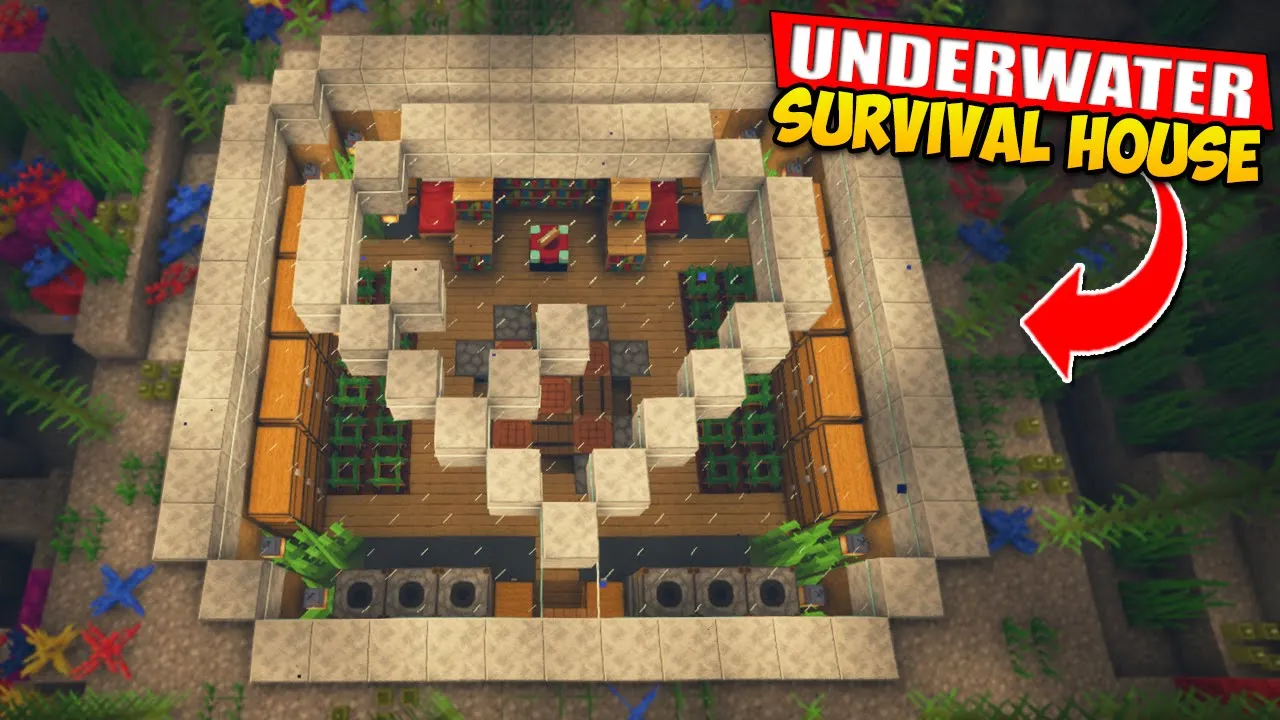 Minecraft Underwater House Tutorial ????