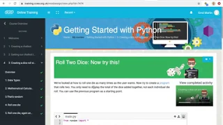 Getting Started with Python 3 Creating a Dice Simulator - SOLUTION VERSION 1