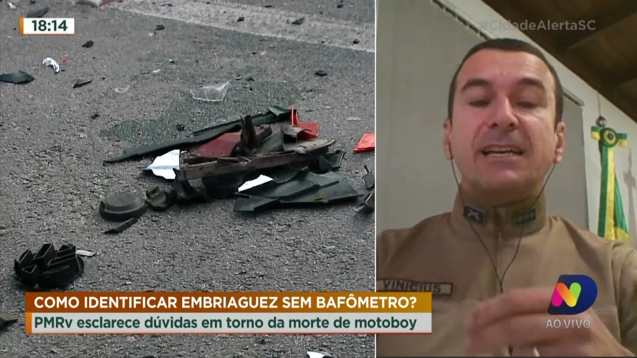 Polícia investiga caso do motoboy que morreu em acidente em Florianópolis