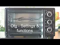 OTG - All about Settings Functions Beginner s Guide Baking essentials Prestige POTG 20RC use