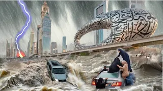 Download Dubai Has Been Destroyed and Paralyzed || Floods and Storms Tear Up Buildings and Vehicles MP3