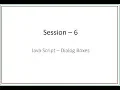6 Java Script - Dialog Boxes