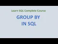 42 GROUP BY Statement SQL
