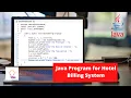 Java Program for Hotel Billing System Java Project