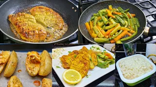 حبيتي البنة تاع مطاعم تبعي دحمانوس أروع طبق ماريني مشوي مع بطاطا محمرة وخضر صوتي وارز أبيض بكريمة دندنها