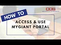 How To Access Use MyGiant Portal