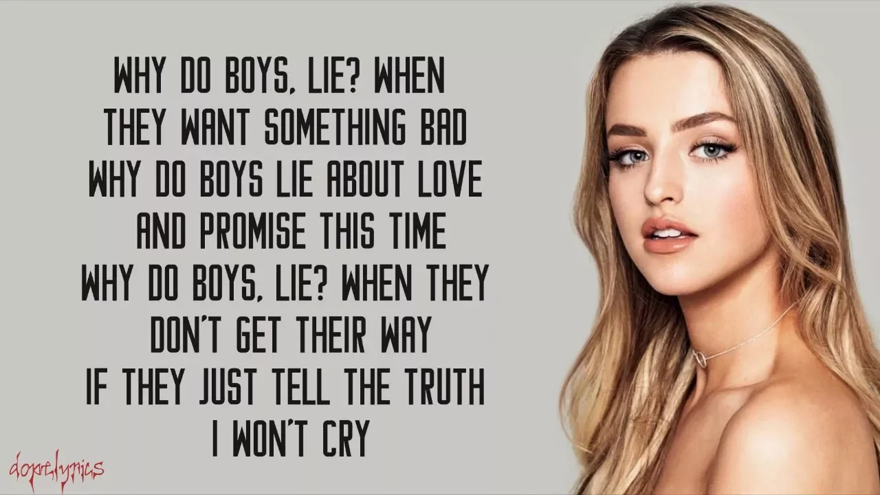 Alicia Moffet - Why Do Boys Lie (Lyrics)