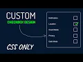 How To Make Custom Checkbox Using HTML And CSS Animated Check Box For Website