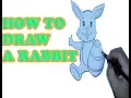 How to Draw a Rabbit - Coloring Pages for Kids to Learn Colors