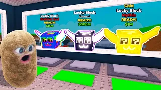 Roblox Open Lucky Blocks And Steal New Brain Lots 