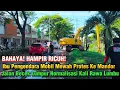 Download Lagu HAMPIR RICUH‼️Ibu Pengendara Mobil Mewah Protes Jalan Becek Lumpur Normalisasi Kali Rawa Lumbu