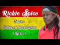 Richie Spice -_- Valley of Jehoshaphat lyrics @reggae pillar