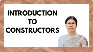 Introduction to constructor Default Parameterized Constructor vs Function ICSE Java