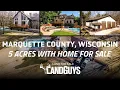 5 Acres in Marquette County WI Custom Home Pool Pole Building Hunting