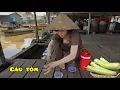 Cơm Chiều Trên Ghe Câu Tôm Càng Nấu Canh Bầu, Ruốc Kho Khô Quẹt | Về Quê Channel