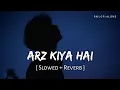 Lagu Arz Kiya Hai - Lofi (Slowed + Reverb) | Anuv Jain | Rishab Joshi | RN Lofi Alone