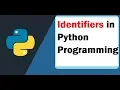 1 Python Identifier tutorial In Malayalam