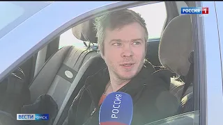 На борьбу с наледью вышли омские дорожники