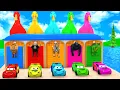 Lagu Long Slide Game with Cow Elephant Gorilla Hippopotamus Tiger 3d Animal Game Funny 3d Animals