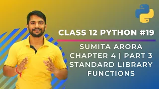Python Class 12 Python Standard Library String Math Functions Chapter 4 Part 3 In Hindi