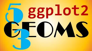 ALL 53 ggplot2 GEOMS shown in R
