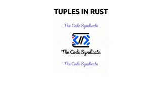 Tuple in Rust Rust Tutorial for Beginner 2023 Rust Compound Data Types