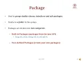 EC312 OBJECT ORIENTED PROGRAMMING IV INTERFACE AND PACKAGE