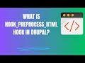 What is hook - preprocess