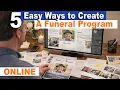 5 Easy Ways To Create A Funeral Program Online - The Funeral Program Site