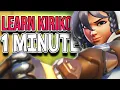 How to play Kiriko in ONE MINUTE - Grandmaster Guide