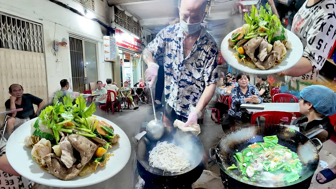 Outline Video Ăn Chả Tôm Người Hoa Cực Ngon Tại Quán Ăn Hùng Ký Nổi Tiếng Chợ Lớn