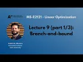 MS-E2121 - Linear Optimization