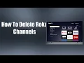 How To Delete Roku Channels