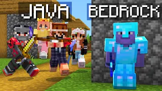 4 Java Players vs 1 SECRET Bedrock Player