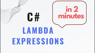 Lambda expressions in C in 2 minutes