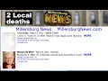 Millersburg news 2 local deaths Reported on March 10 2022