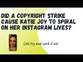 Katie Joy - 4 Instagram lives and 3 deleted