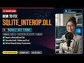 How to Fix sqlite - interop dll Missing Error