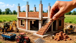 Building a Modern Miniature House for an Elderly Couple | Tiny Brick Build