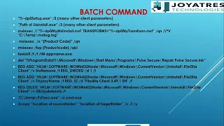 Batch scripting Training Application Packaging Training packaging job oriented Oriented Course