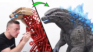 GIANT HUMAN SIZE GODZILLA made from Scratch