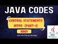 Control Statements If Statements If If-Else If-Else-If Nested-If Syntax Hindi Hinglish