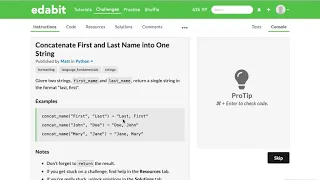 Python Function Concatenate First and Last Name