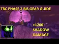 Phase 2 BiS Gear Guide for Shadow Priest 1200 Spell Damage TBC Classic