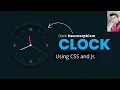 Neumorphism Working Analog Clock using CSS and JS