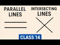 Parallel Lines and Intersecting Lines Basic Geometry Explained with Easy Examples