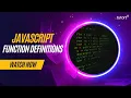 Functions in JavaScript Complete JavaScript Tutorial for Beginners Tutort Academy