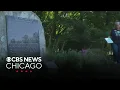 Memorial garden along Underground Railroad in South Holland maintained by help of Master Gardeners
