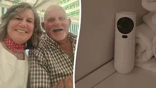 Airbnb guests find hidden camera pointed at their bed SWNS